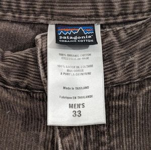 Patagonia men's corduroy pants 33 waist